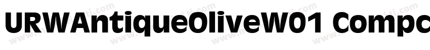 URWAntiqueOliveW01 CompctIt Regular字体转换